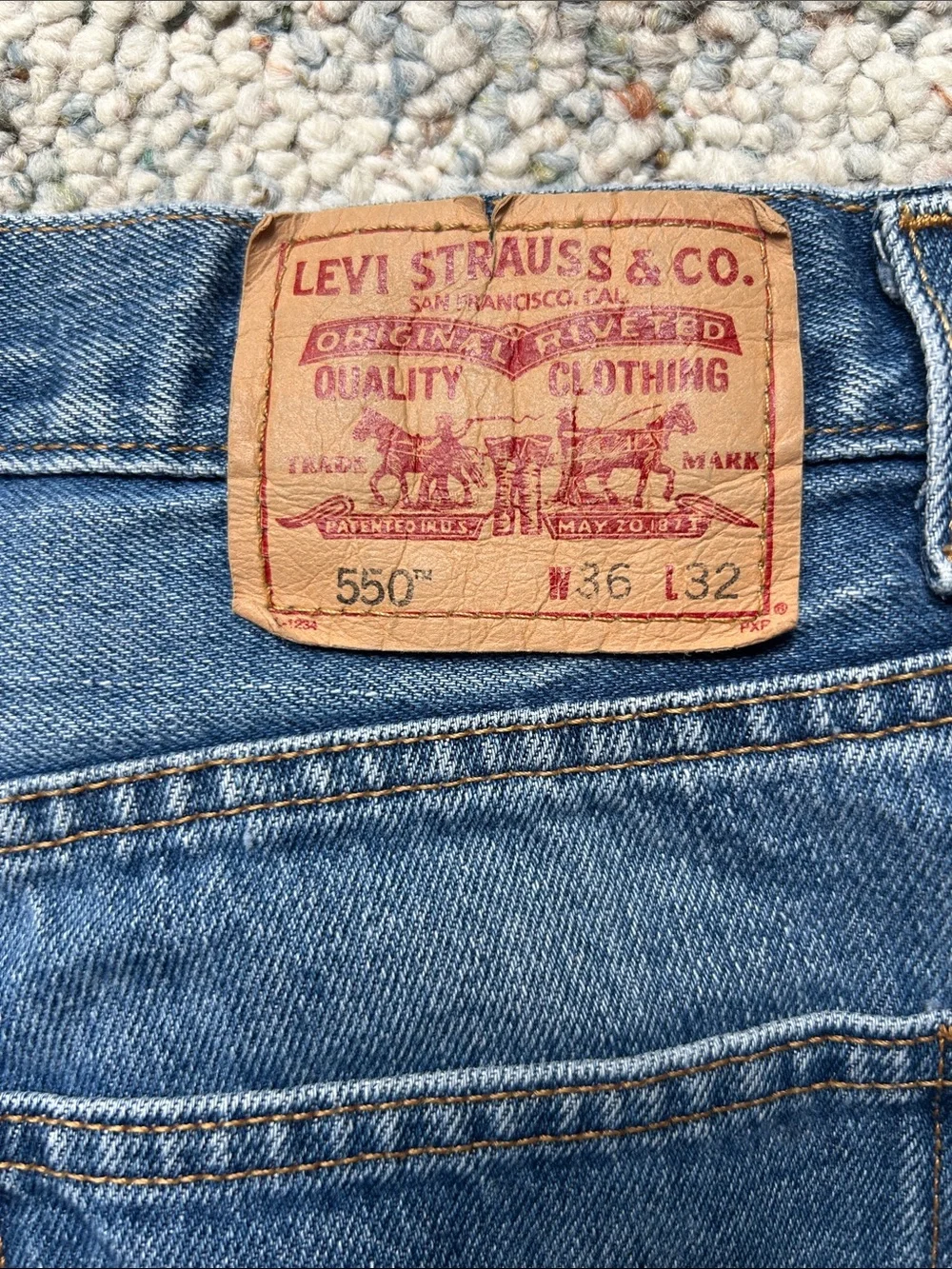Vintage Y2K 550 Levis 36X32 Relaxed Fit